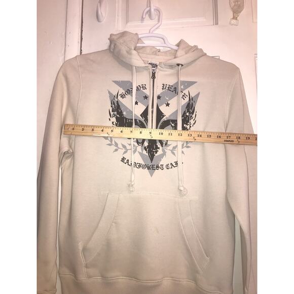 RAINFOREST CAFE Vintage Hoodie Sweatshirt Men’s Medium White - Picture 6 of 9